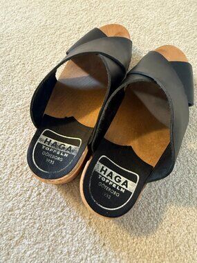 Haga Clog Sandals-Made in Sweden-Size 39